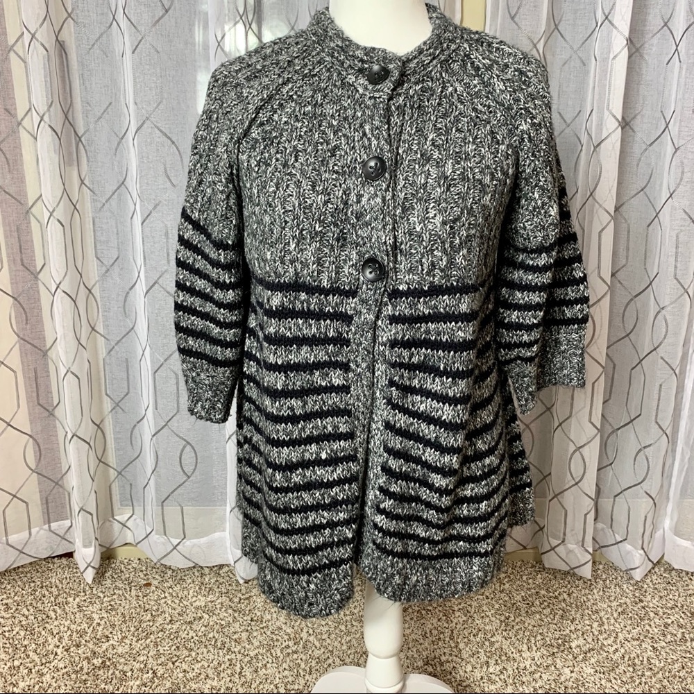 Devoted 3 Button Chunky Knit Sweater Large